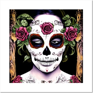 Sugar Skull Girl Posters and Art